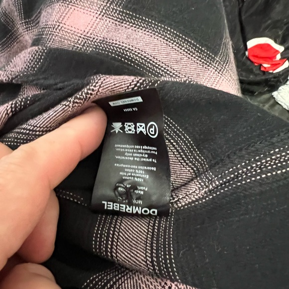 Dom Rebel pink black checkered shirt - Picture 8 of 8